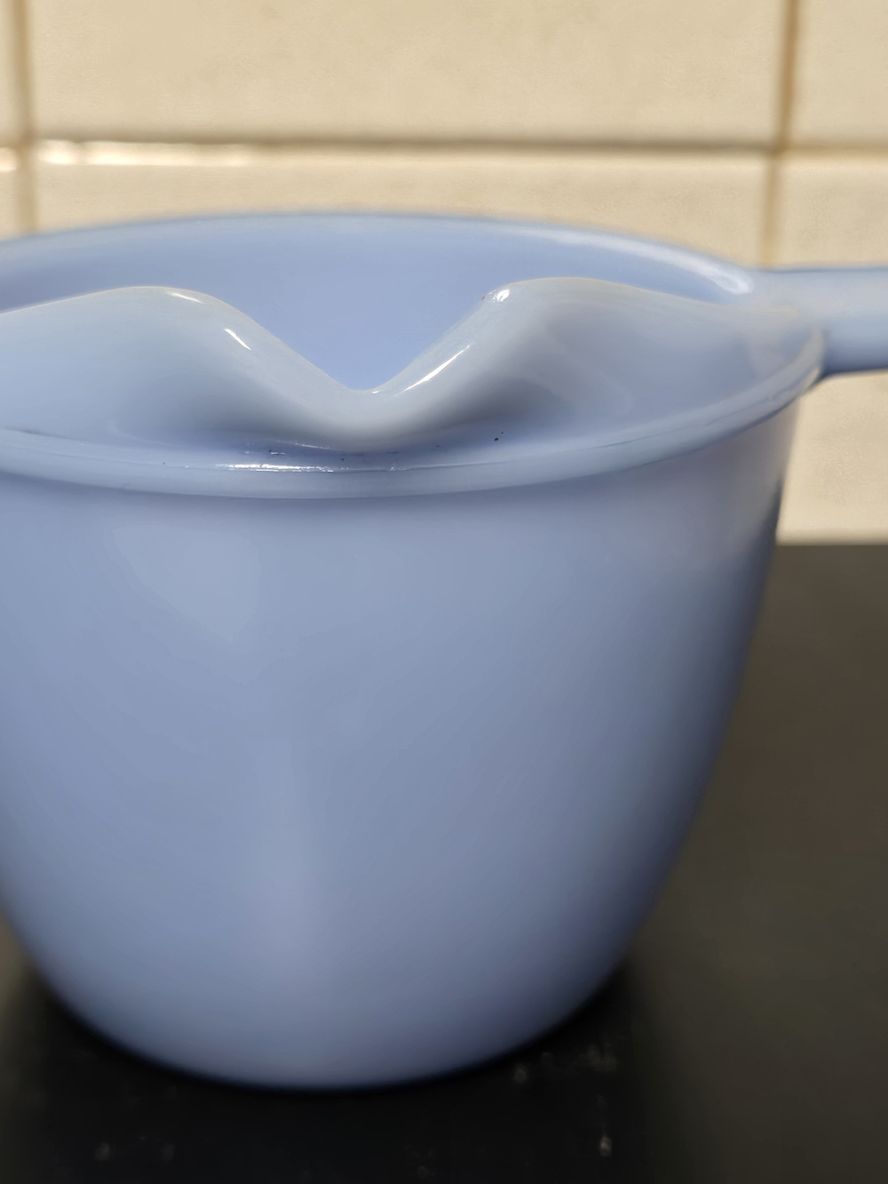 Vintage Jeannette Glass Delphite blue one-cup measuring cup